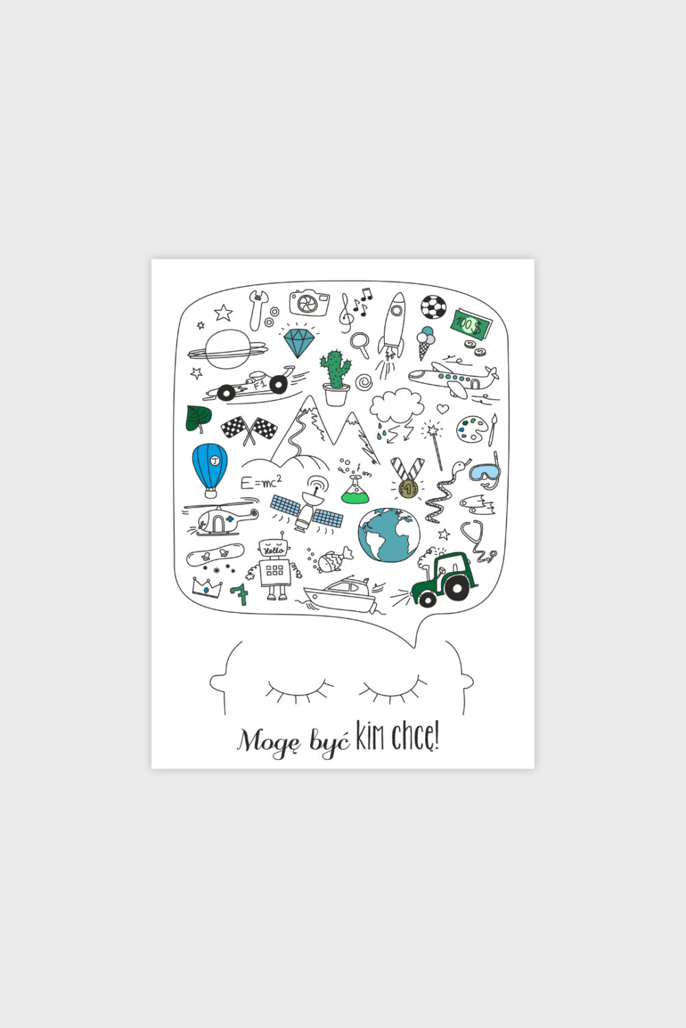 plakat-moge-byc-kim-chce-grafika-packshot-gagats